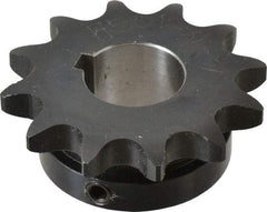 Browning - 12 Teeth, 5/8" Chain Pitch, Chain Size 50, Finished Bore Sprocket - 1" Bore Diam, 2.415" Pitch Diam, 2.7" Outside Diam - All Tool & Supply