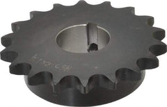 Browning - 18 Teeth, 5/8" Chain Pitch, Chain Size 50, Finished Bore Sprocket - 1-1/4" Bore Diam, 3.599" Pitch Diam, 3.92" Outside Diam - All Tool & Supply