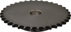 Browning - 35 Teeth, 1/2" Chain Pitch, Chain Size 40, Finished Bore Sprocket - 1" Bore Diam, 5-37/64" Pitch Diam, 5.86" Outside Diam - All Tool & Supply