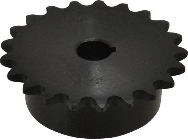 Browning - 21 Teeth, 3/8" Chain Pitch, Chain Size 35, Finished Bore Sprocket - 1/2" Bore Diam, 2.516" Pitch Diam, 2.7" Outside Diam - All Tool & Supply