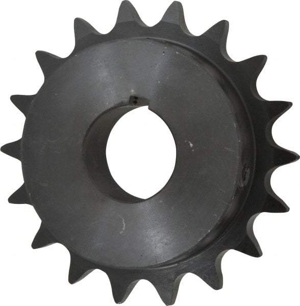 Browning - 18 Teeth, 5/8" Chain Pitch, Chain Size 50, Finished Bore Sprocket - 1-3/16" Bore Diam, 3.599" Pitch Diam, 3.92" Outside Diam - All Tool & Supply