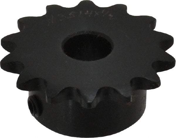 Browning - 14 Teeth, 3/8" Chain Pitch, Chain Size 35, Finished Bore Sprocket - 1/2" Bore Diam, 1.685" Pitch Diam, 1.87" Outside Diam - All Tool & Supply