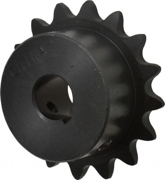 Browning - 16 Teeth, 3/8" Chain Pitch, Chain Size 35, Finished Bore Sprocket - 1/2" Bore Diam, 2" Pitch Diam, 2.1" Outside Diam - All Tool & Supply