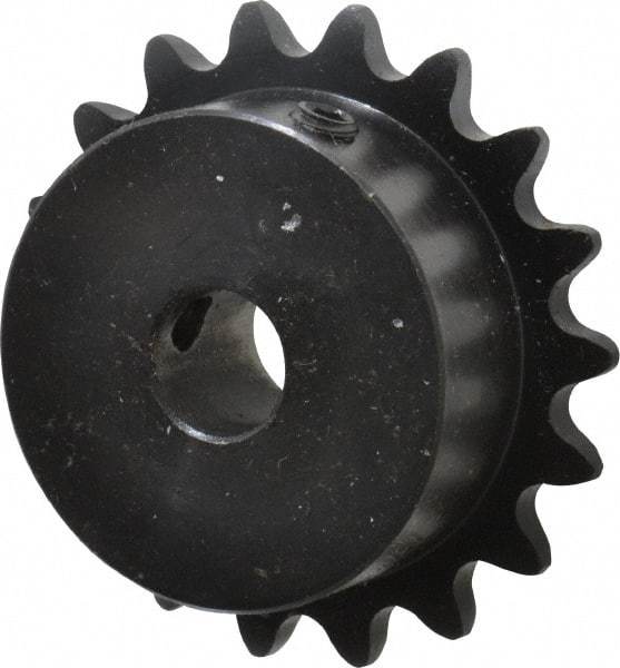 Browning - 18 Teeth, 3/8" Chain Pitch, Chain Size 35, Finished Bore Sprocket - 1/2" Bore Diam, 2.159" Pitch Diam, 2.35" Outside Diam - All Tool & Supply