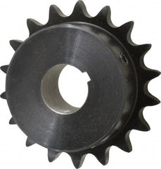 Browning - 18 Teeth, 1/2" Chain Pitch, Chain Size 40, Finished Bore Sprocket - 7/8" Bore Diam, 3.879" Pitch Diam, 3.14" Outside Diam - All Tool & Supply