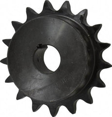 Browning - 17 Teeth, 5/8" Chain Pitch, Chain Size 50, Finished Bore Sprocket - 7/8" Bore Diam, 3.401" Pitch Diam, 3.72" Outside Diam - All Tool & Supply