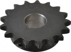 Browning - 17 Teeth, 5/8" Chain Pitch, Chain Size 50, Finished Bore Sprocket - 1-1/8" Bore Diam, 3.401" Pitch Diam, 3.72" Outside Diam - All Tool & Supply