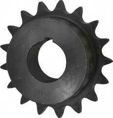 Browning - 17 Teeth, 5/8" Chain Pitch, Chain Size 50, Finished Bore Sprocket - 1-1/4" Bore Diam, 3.401" Pitch Diam, 3.72" Outside Diam - All Tool & Supply