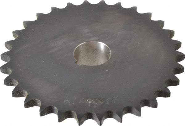 Browning - 30 Teeth, 5/8" Chain Pitch, Chain Size 50, Finished Bore Sprocket - 1-1/4" Bore Diam, 5.979" Pitch Diam, 6.32" Outside Diam - All Tool & Supply