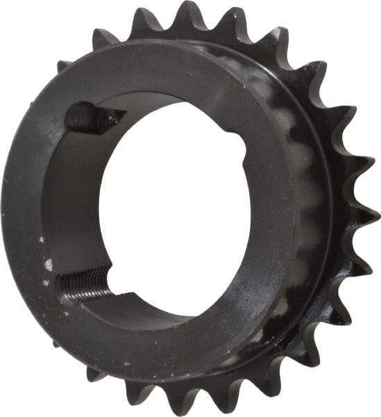 Browning - 24 Teeth, 1/2" Chain Pitch, Chain Size 40, TB Bushed Sprocket - 3.831" Pitch Diam, 4.1" Outside Diam - All Tool & Supply