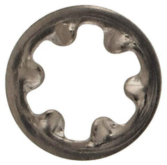 Value Collection - #2 Screw, 0.095" ID, Stainless Steel Internal Tooth Lock Washer - 0.2" OD, Grade 18-8 - All Tool & Supply