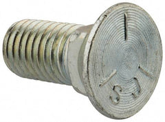 Value Collection - 5/8-11 UNC, 1-1/2" OAL, Steel Plow Bolt - Zinc-Plated Finish, Grade 5 - All Tool & Supply