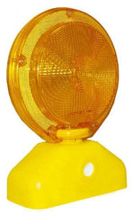 PRO-SAFE - 10-1/2" High Barricade Light - 1.3 Lb, Yellow Case & Amber Lens - All Tool & Supply