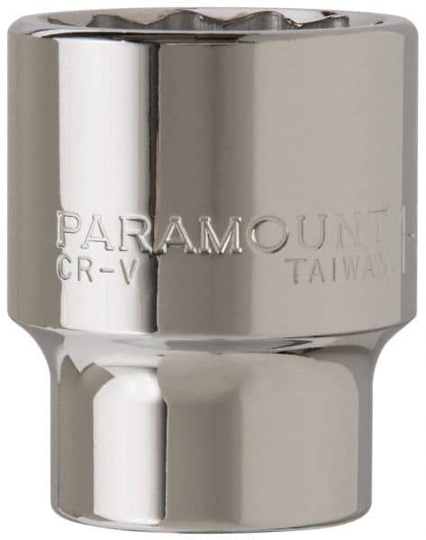 Paramount - 1-3/8", 3/4" Drive, Standard Hand Socket - 12 Points, 2-5/16" OAL - All Tool & Supply