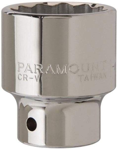 Paramount - 1-1/2", 3/4" Drive, Standard Hand Socket - 12 Points, 2-13/32" OAL - All Tool & Supply