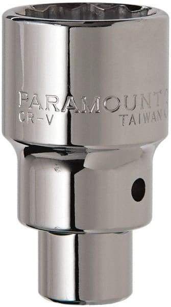 Paramount - 3/4" Drive, Standard Hand Socket - 12 Points, 2-5/8" OAL, Steel, Chrome Finish - All Tool & Supply