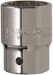 Paramount - 1-1/8", 3/4" Drive, Standard Hand Socket - 12 Points, 2-13/64" OAL - All Tool & Supply