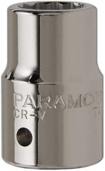 Paramount - 3/4", 3/4" Drive, Standard Hand Socket - 12 Points, 2" OAL, Chrome Finish - All Tool & Supply