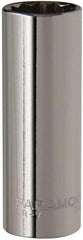 Paramount - 5/8", 3/8" Drive, Deep Hand Socket - 12 Points, 2-1/2" OAL, Steel, Chrome Finish - All Tool & Supply