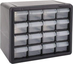 Akro-Mils - 16 Drawer, Small Parts Cabinet - 6-3/8" Deep x 10-9/16" Wide x 8-1/2" High - All Tool & Supply