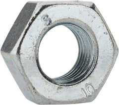 Value Collection - M8x1.00 Metric Fine Steel Right Hand Hex Nut - 13mm Across Flats, 6.5mm High, Zinc-Plated Finish - All Tool & Supply