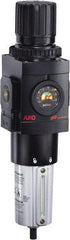 ARO/Ingersoll-Rand - 1" NPT Port Heavy Duty 1 Piece Filter/Regulator FRL Unit - Metal Bowl, 250 SCFM, 250 Max psi, 13.642" High x 4.091" Long, Manual Drain - All Tool & Supply