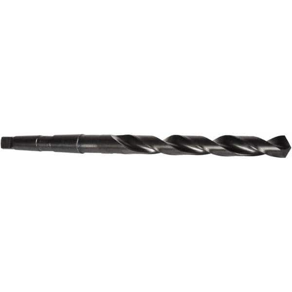 Precision Twist Drill - 1-7/64", 4MT 118° Point High Speed Steel Taper Shank Drill Bit - All Tool & Supply