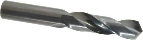 Precision Twist Drill - 45/64" 118° Spiral Flute High Speed Steel Screw Machine Drill Bit - Oxide Finish, Right Hand Cut, 3" Flute Length, 4-3/4" OAL, Standard Point, Straight Shank - All Tool & Supply