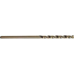 #26 1-7/8″ Flute Length 135° Cobalt Aircraft Extension Drill Straw Finish, 0.147″ Diam Straight-Cylindrical Shank, Split Point, Self-Centering, Series CO501-6