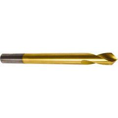 Precision Twist Drill - 1" Body Diam, 90°, 8" OAL, High Speed Steel Spotting Drill - All Tool & Supply