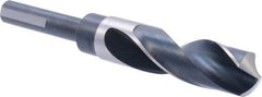 Precision Twist Drill - 29/32" Drill, 118° Point, High Speed Steel Silver Deming & Reduced Shank Drill Bit - Bright Finish, 6" OAL, Flats on Shank, 3" Flute Length, Right Hand Cut, Standard Point, Spiral Flute, Regular Spiral - All Tool & Supply