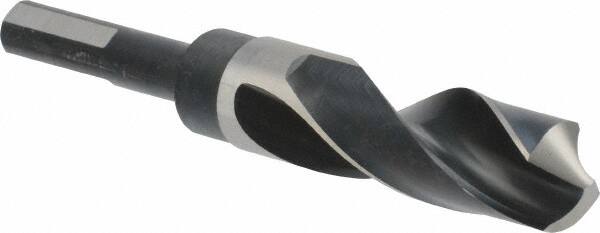 Precision Twist Drill - 61/64" Drill, 118° Point, High Speed Steel Silver Deming & Reduced Shank Drill Bit - All Tool & Supply