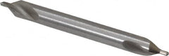 Precision Twist Drill - #1 Plain Cut 60° Incl Angle High Speed Steel Combo Drill & Countersink - All Tool & Supply