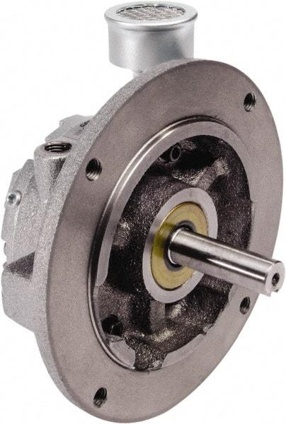 Gast - 0.92 hp Counterclockwise Flange Air Actuated Motor - 0:00 Gear Ratio, 3,000 Max RPM, 1.181" Shaft Length, 1/2" Shaft Diam - All Tool & Supply