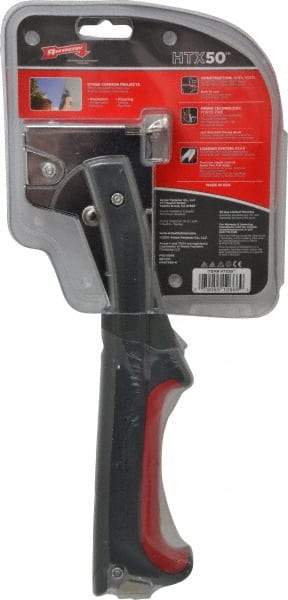 Arrow - Manual Hammer Tacker - 5/16, 3/8, 1/2" Staples, Silver & Gray, Steel with Chrome Finish - All Tool & Supply