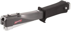 Arrow - Manual Hammer Tacker - 1/4, 5/16, 3/8" Staples, Gray & Black, Steel - All Tool & Supply