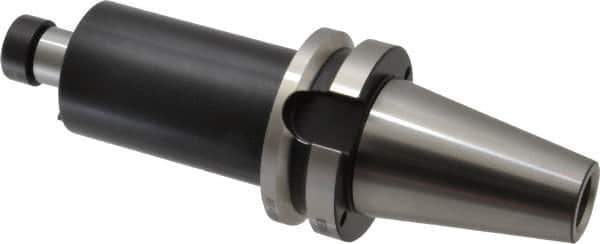 Kennametal - BT40 Taper Shank 3/4" Pilot Diam Shell Mill Holder - 4" Flange to Nose End Projection, 1-3/4" Nose Diam, 3/8-24 Lock Screw, Through-Spindle & DIN Flange Coolant - Exact Industrial Supply