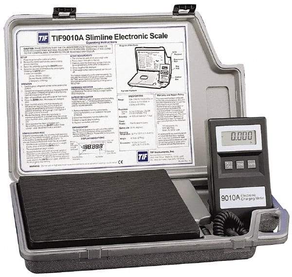 OTC - LCD Automotive Refrigerant Scale Charging Meter - 9VDC, ±0.5°F Accuracy, 32 to 120°F Operating Temp - All Tool & Supply