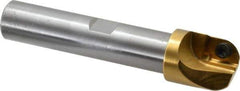 Superbee - 0.437, 1 Inch Cutter Diameter, 1 Style EM19 Insert, 3/4 Inch Shank Diameter, Indexable Convex Radius Cutter - 4.5 Inch Overall Length - All Tool & Supply