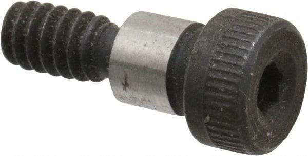 Value Collection - 1/4" Shoulder Diam x 1/4" Shoulder Length, #10-24 UNC, Hex Socket Shoulder Screw - 4140 Alloy Steel, Uncoated, 3/16" Head Height x 3/8" Head Diam - All Tool & Supply