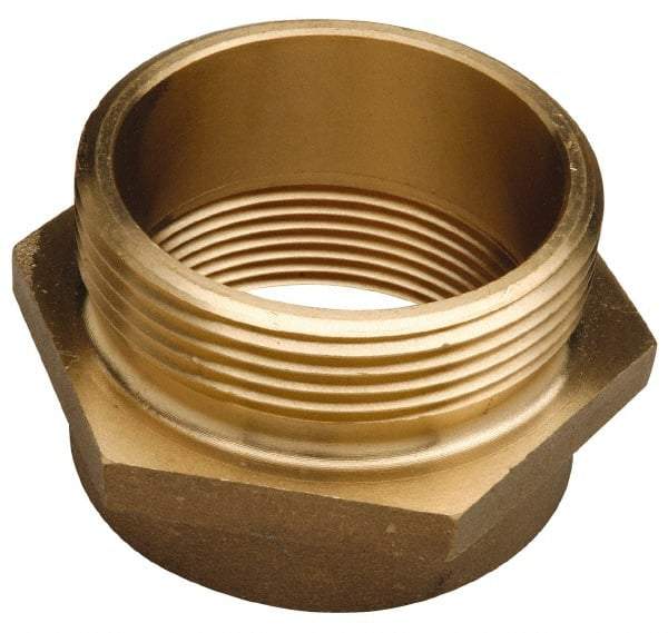 EVER-TITE Coupling Products - 1 FNPT x 3/4 MGHT Hydrant Hex Nipple - Brass - All Tool & Supply