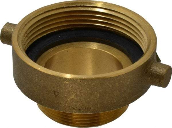 EVER-TITE Coupling Products - 2-1/2 FNST x 2 MNPS Hydrant Adapter - Brass - All Tool & Supply