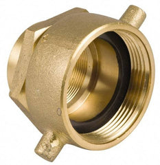 EVER-TITE Coupling Products - 2-1/2 FNST x 2-1/2 FNPT Hydrant Swivel Adapter - Brass - All Tool & Supply