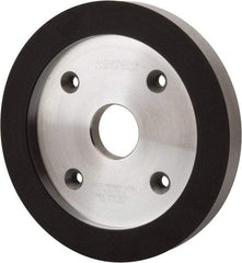 Norton - 6" Diam, 1-1/4" Hole Size, 3/4" Overall Thickness, 220 Grit, Type 6 Tool & Cutter Grinding Wheel - Very Fine Grade, Diamond, R Hardness, Resinoid Bond - All Tool & Supply