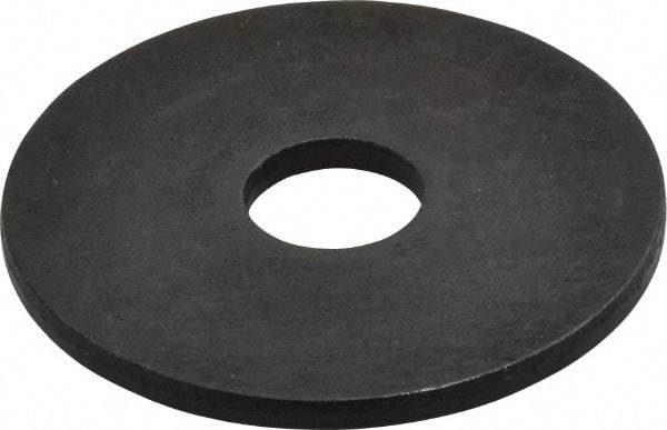 Morton Machine Works - 1/2" Screw, Grade 1020 Case Hardened Steel Fender Flat Washer - 17/32" ID x 2" OD, 1/8" Thick, Black Oxide Finish - All Tool & Supply