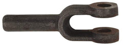 Value Collection - 1-1/8" Yoke Width, Carbon Steel, Plain Yoke - 1/2" Hole Diam, 1-1/8" Hole Center to Neck, 15/16" Yoke Arm Height, 1/2" Neck Diam, 5-3/8" Neck Length, 6-1/2" OAL - All Tool & Supply