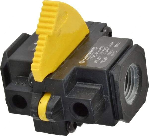 Norgren - 1/2" NPT Lockout Valve - 8.1 CV Rate, 243 CFM, 250 Max psi, Slide Actuator - All Tool & Supply