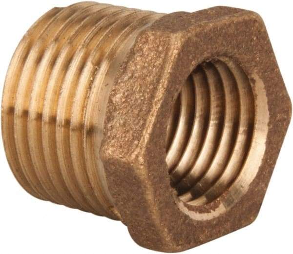 Legend Valve - Class 125, 3/8" Internal Pipe, Bronze Hex Bushing - MNPT x FNPT - All Tool & Supply