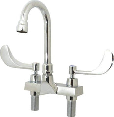 Speakman - Wrist Blade Handle, Centerset Bathroom Faucet - Two Handle, Internal Drain, Gooseneck Spout - All Tool & Supply