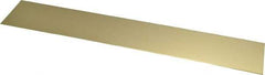 Made in USA - 0.032 Inch Thick x 2 Inch Wide x 12 Inch Long, Brass Strip - Alloy 260 - All Tool & Supply